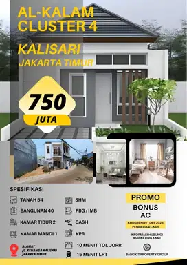 Rumah  14 untuk  jakarta timur cash bertahap dan kpr