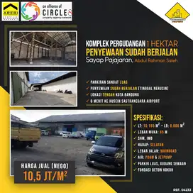 Komplek Gudang SHM 1 Hektar Penyewaan Sudah Berjalan Sayap Pajajaran