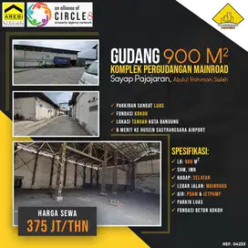 Gudang 900 m Komplek Pergudangan Mainroad Satap Pajajaran, Bandung