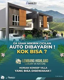 kesempatan memiliki villa mewah sejuk khas pegunungan