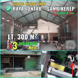 DIJUAL KOMERSIAL AREA TANAH BANGUNAN RAYA LONTAR