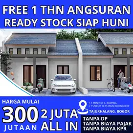 Rumah Siap Huni Free Angsuran 1 Tahun Tanpa DP