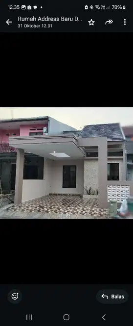 Rumah baru di the address depok cibubur bekasi