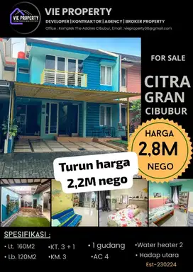 rumah termurah di cutra grand cibubur