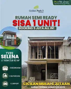 rumah 2 lantai under 1M cukup bayar 5 juta all-in