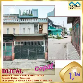 DIJUAL RUMAH 3 Lantai di PURI KAMAL DADAP  Kosambi Dadap Tangerang -ET