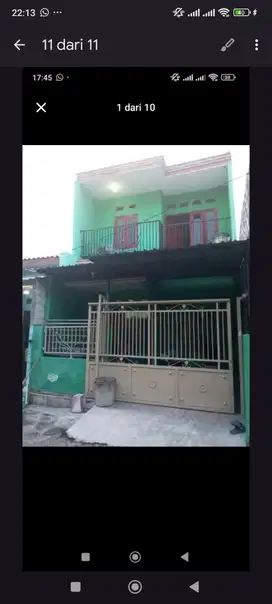 DIJUAL RUMAH 2 LANTAI MINIMALIS BELAKANG TAMAN CAHAYA PAKAL