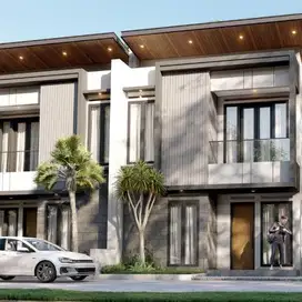 Rumah modern kekinian 2 Lt harga promo di Cluster Tohudan