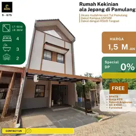 Hanya Dp 10 jt Pny rmh keren Japanese Style Plus Bonus Furnish