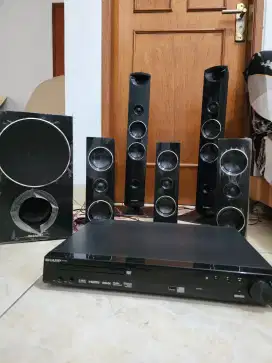 Dijual Murah Set Komplit Home Theatre merk Sharp Type DV-CN600