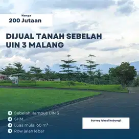 Tanah  murah akses perumahan view pegunungan dekat UIN 3