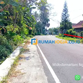 tanah pinggir jalan aspal utama strategis ngemplak cocok hunian
