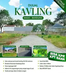 Jual tanah kavling Dago siap bangun bisa kpt lokasi datar