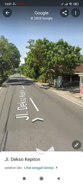 Tanah Pekarangan 5858m2 murah Banjararum Kalibawang Kulon Progo