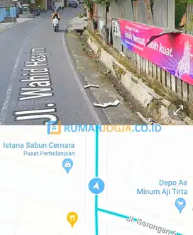 tanah pinggir jalan wahid hasim seturan cocok usaha kantoe