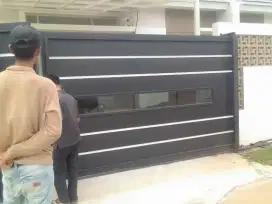 005 pagar minimalis kombinasi kaca