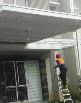 001 kanopi atap upvc alderon double layer