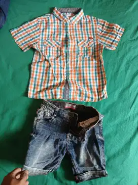 1 SET CELANA DAN KEMEJA