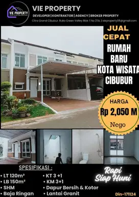 rumah siap. huni di kotawisata harga termurah promo qkir tahun