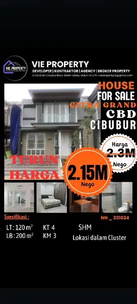 rumah baru siap huni di cbd citra grand