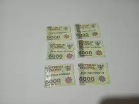 Materai 6000 edisi lama