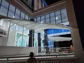 pasang canopy membrane bergaransi kain membran 550 GSM