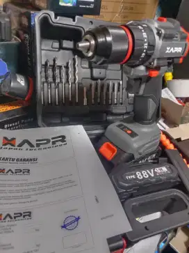 Bor ces APR brushles 88V batrai 2 bj kepala besi komplit mata