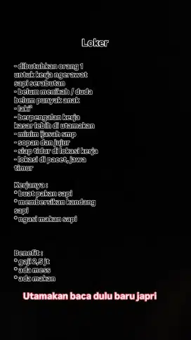 Kerja sapi an serabutan