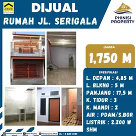 DIJUAL Ruko Tengah Kota di Jalan Serigala