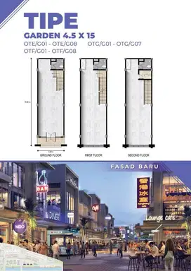 D sewa ruko osaka pik 2