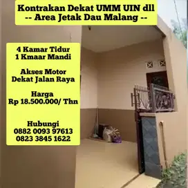 KONTRAKAN RUMAH 4 kamar  DEKAT UMM UIN MALANG
