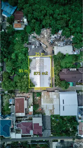 Tanah Hoek Murah Meriah, 875m² di Meruya Utara JAKBAR