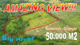 Tanah dgn Jalan Subak 5 Hektar Dekat Sentral Ubud