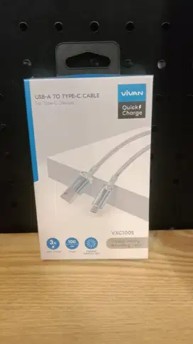 VIVAN Kabel Data Type C 1M Fast Charging 3A VXC100