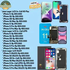 lcd iphone x xs xr xsmax 11 11pro free pasang