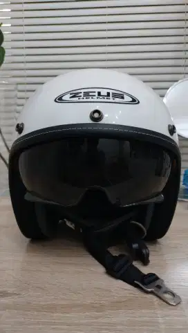 Retro Helm Zeus ZS-388 Solid White