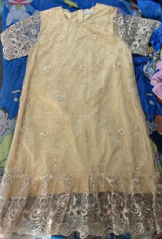 Dress Kuning Manik MURAH BAGUS
