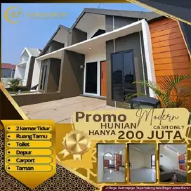 Promo Hunian modern 2 kamar akses strategis hanya 200 jutaan