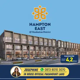 Ruko Hampton East Gading Serpong 3 Lantai Hadap Jalan