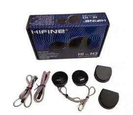 Tweeter Mobil Dome Hifine H1 H3, Sepasang
