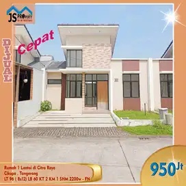 DIJUAL Rumah Baru 1 Lantai di Citra Raya Cikupa . Tangerang  - FN