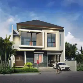 Premium Rumah Gress Minimalis 2 Lt High Spec Lux Citraland Depan