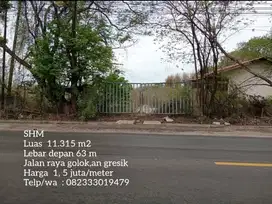 Lahan plot industri nol jalan raya  golok,an gresik