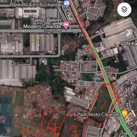 DIJUAL TANAH CIKANDE KAVLING INDUSTRI PANCATAMA