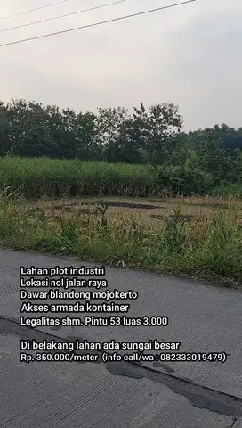 Lahan plot industri dawar blandong mojokerto