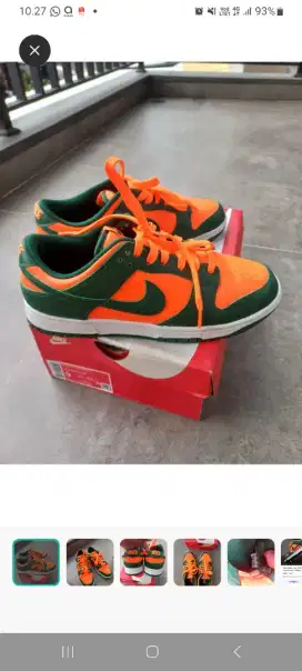 Nike Dunk Low Retro Miami Hurricanes Original