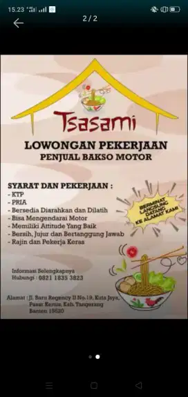 Pedagang bakso keliling