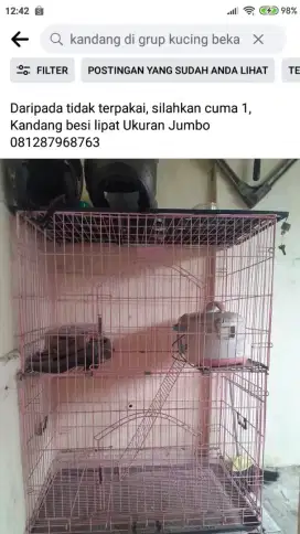 Dijual kandang Octagon Super Jumbo tingkat