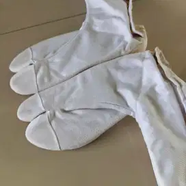 Sepatu Ninja asli Jepang - bahan kain warna putih - size 39