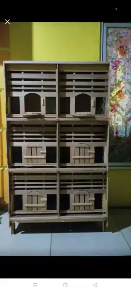 Kandang burung 6 pintu